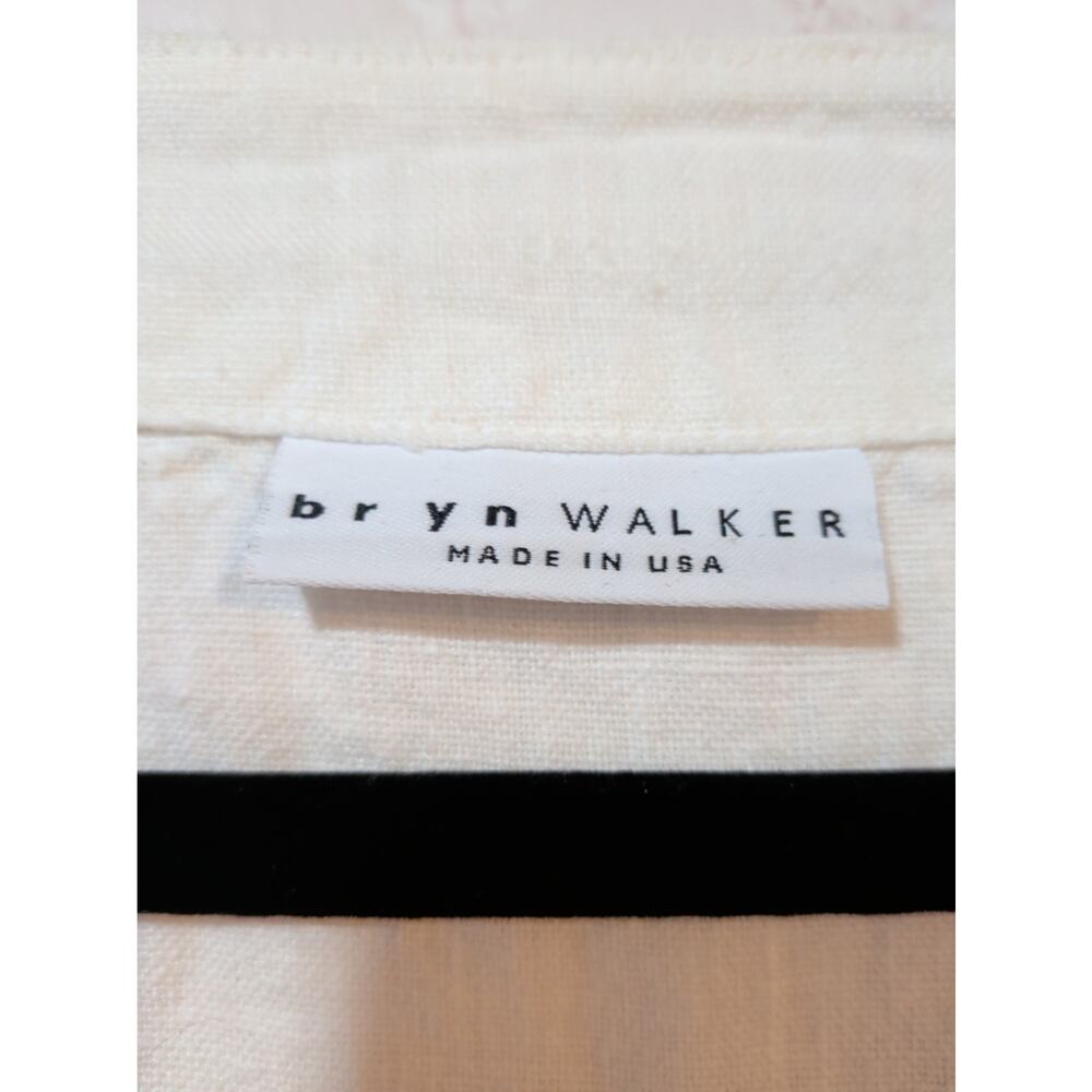 Bryn Walker 100% Linen Tunic Top White Boat Neck Oversized Boxy L USA Made - Picture 3 of 10